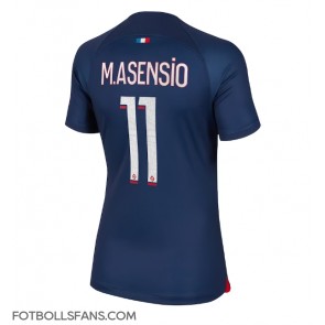 Paris Saint-Germain Marco Asensio #11 Replika Hemmatröja Damer 2023-24 Kortärmad